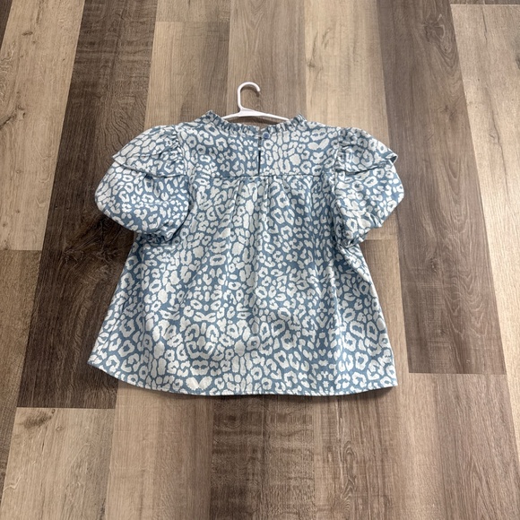 ☀️ blue leopard print top - Picture 4 of 4